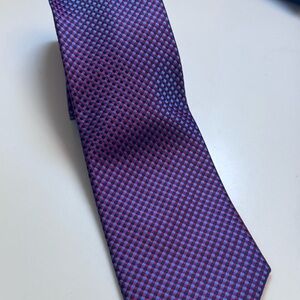 Croft & Barrow Purple and Blue Checkered Tie